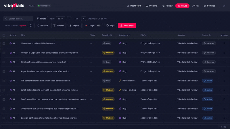Animated demo of adding and removing tags on issues